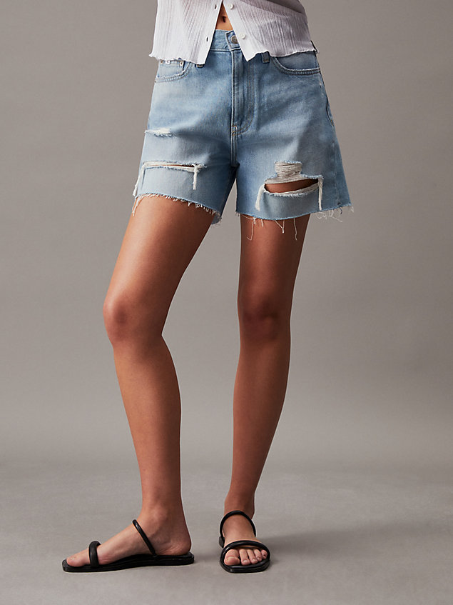 denim mom-shorts aus denim für damen - calvin klein jeans