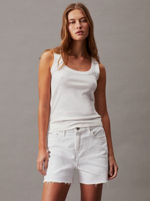 denim light denim mom shorts for women calvin klein jeans