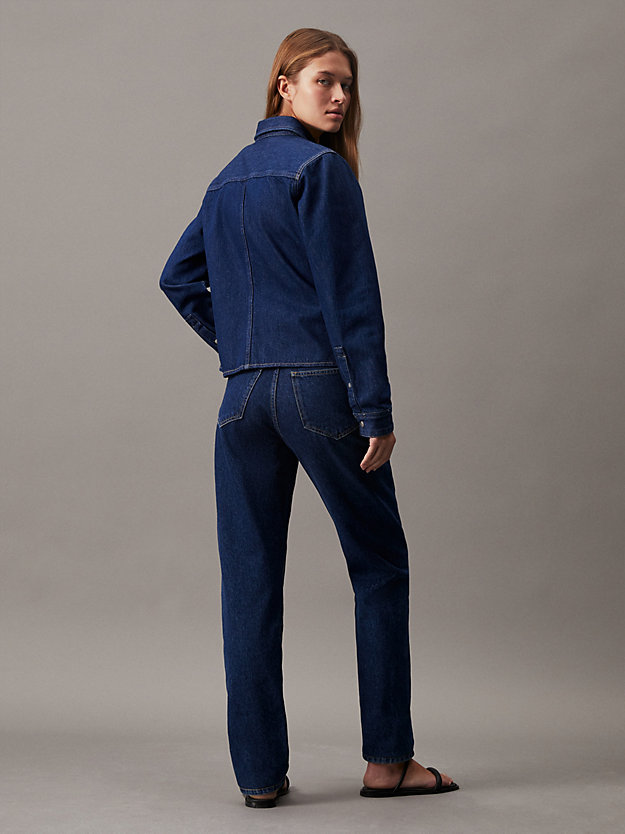 camicia di jeans sartoriale denim medium da donne calvin klein jeans