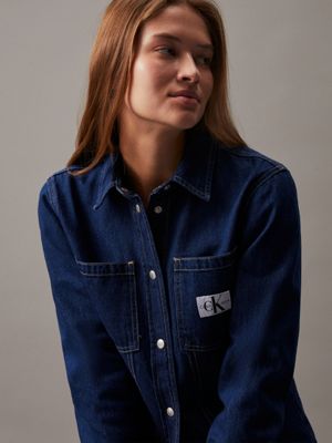 Calvin klein denim shirt 2024 womens