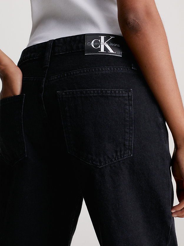 denim black 90's straight jeans voor dames - calvin klein jeans