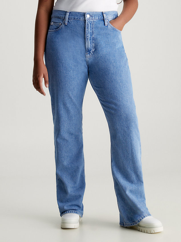 jean bootcut authentique denim pour femmes calvin klein jeans