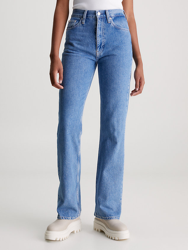 denim authentieke bootcut jeans voor dames - calvin klein jeans