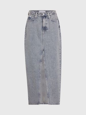 CALVIN KLEIN JEANS - Women's ribbed viscose skirt 