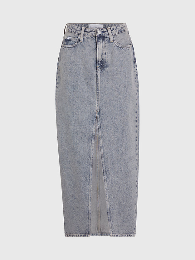 denim medium denim maxirok voor dames - calvin klein jeans