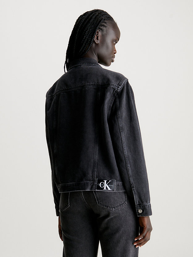 veste en jean collector denim black pour femmes calvin klein jeans