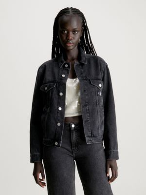 Calvin klein store jean jacket black