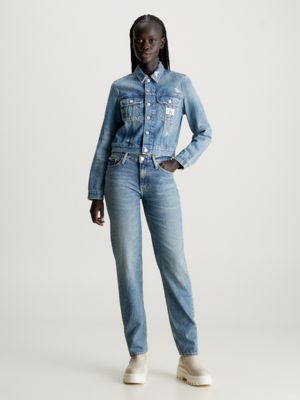 Zara cropped store denim jacket