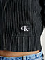 ck black ribbed cotton zip up cardigan for women calvin klein jeans