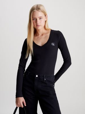 Long Sleeve V-Neck T-shirt Calvin Klein®
