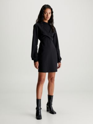 Riders belted-waist mini dress, Women's Clothing, Heron Preston Calvin  Klein Jeans Maglietta grigio sfumato nero