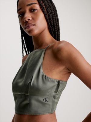 Strappy Satin Tank Top Calvin Klein®