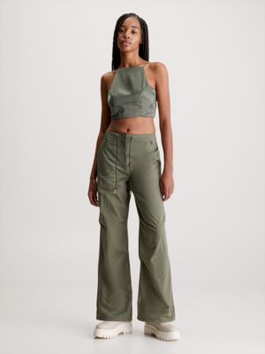 Calvin klein pants and crop outlet top