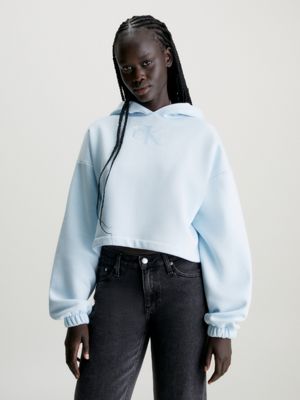Calvin Klein Jeans Cropped Sweatshirt Blue