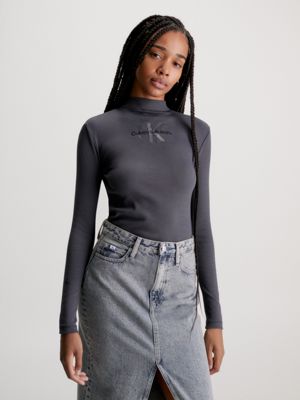 Long Sleeve Ribbed T shirt