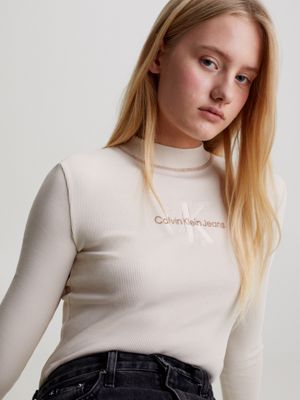 Womens calvin klein long sleeve clearance top