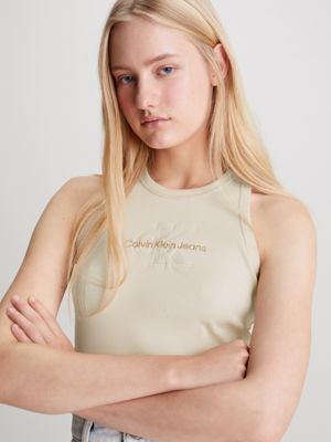 Fitted Monogram Tank Top Calvin Klein®