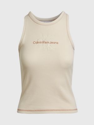 Fitted Monogram Tank Top Calvin Klein®