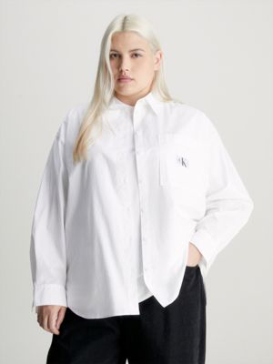 Calvin klein women's button deals down shirt