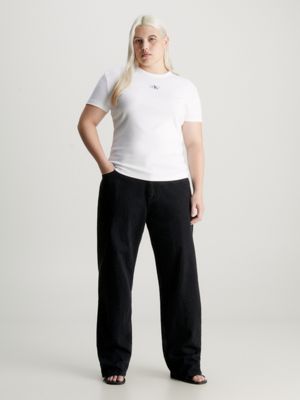 Plus Size Cotton Badge T-shirt Klein® J20J222981YAF | Calvin