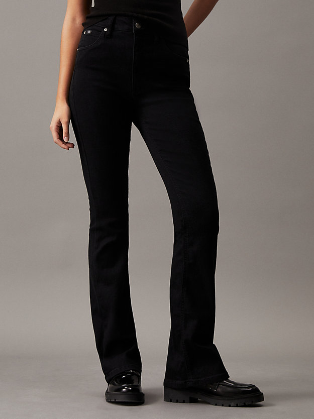 denim black bootcut jeans für damen - calvin klein jeans