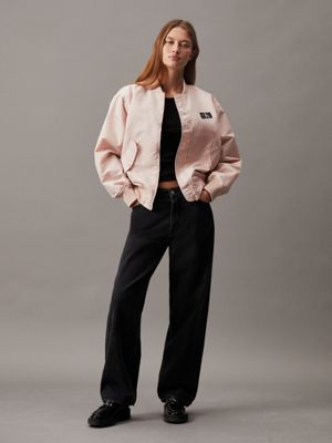 Calvin klein pink clearance bomber jacket