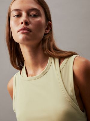 green haze soft jersey layered tank dress for women calvin klein jeans