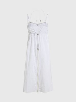 lunar rock tie back parachute midi dress for women calvin klein jeans