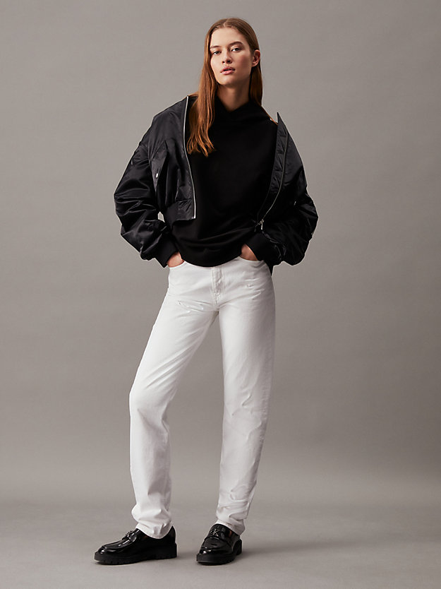 ck black oversized hoodie met logo voor dames - calvin klein jeans