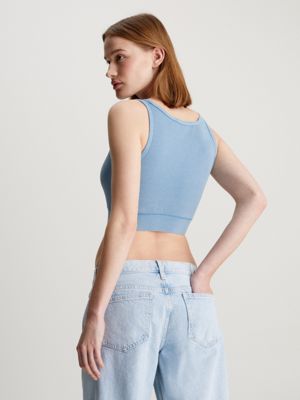 Washed Cotton Cropped Top Calvin Klein J20J223109CEZ