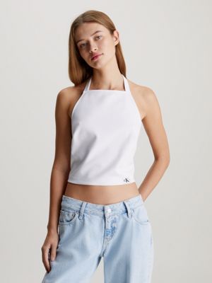 Slim Knit Open Back Tank Top Calvin Klein®