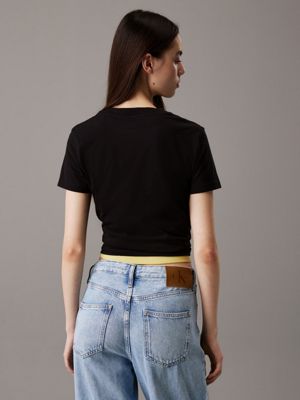 Cropped Monogram T-shirt Calvin Klein®