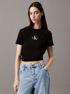 T-shirt Calvin Klein Top Clothing, T-shirt, tshirt, angle, white