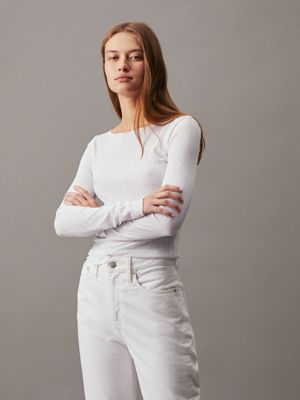 Structured Twill Sleeveless Top Calvin Klein®