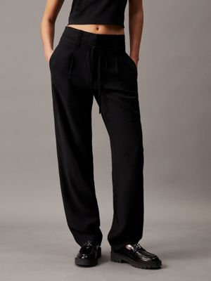  Calvin Klein - Pantalón de vestir de corte clásico recto para  mujer, Pantalón recto de ajuste clásico, 2 : Ropa, Zapatos y Joyería