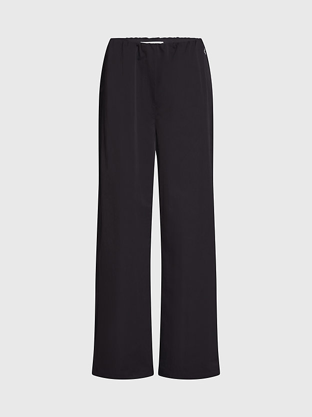 pantalon de parachute relaxed ck black pour femmes calvin klein jeans