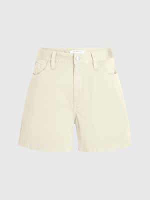 green haze cotton twill mom shorts for women calvin klein jeans