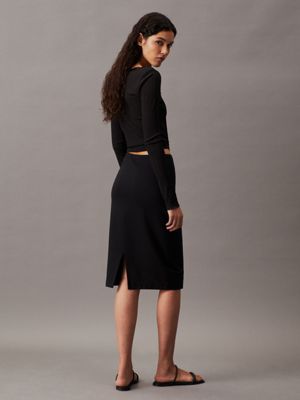 Slim Milano Jersey Midi Skirt Calvin Klein®