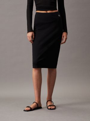 Calvin klein clearance denim pencil skirt