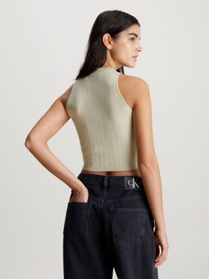 Calvin klein high shop neck tank top