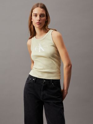 Calvin klein women's sleeveless top best sale