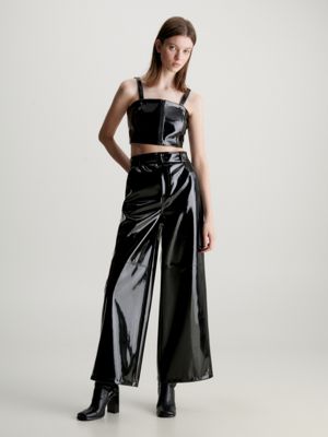 High Shine Wide Leg Trousers Calvin Klein®