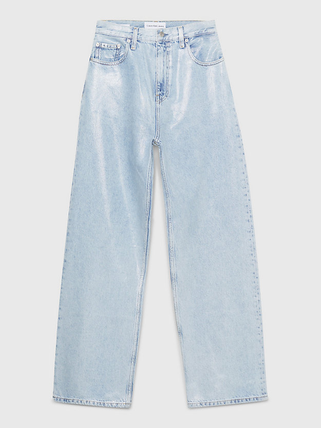 denim light high rise relaxed coated jeans for women calvin klein jeans