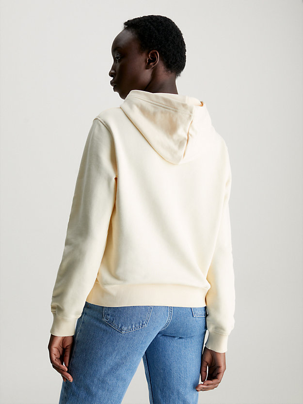 vanilla cotton terry hoodie for women calvin klein jeans