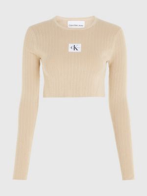 Calvin klein cropped jumper sale