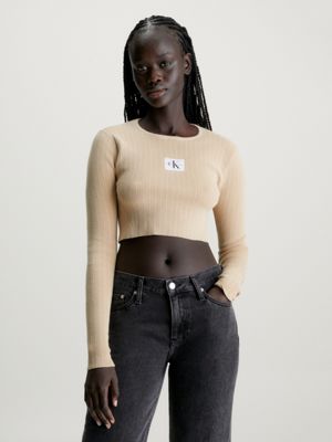 Calvin klein 2025 cropped jumper