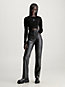 ck black slim ribbed cotton jumper for women calvin klein jeans