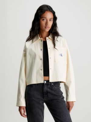 Calvin klein yellow denim hot sale jacket