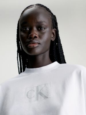 Cropped Langarmshirt mit Logo Calvin Klein® | J20J223252YAF