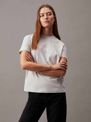 CALVIN KLEIN JEANS - Women's glitter logo t-shirt 